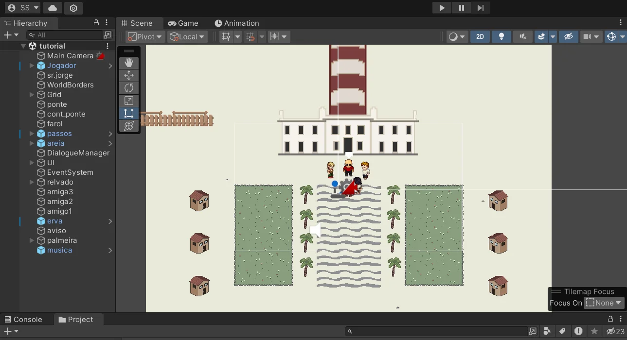 Projeto no Unity de Marés da Recordação